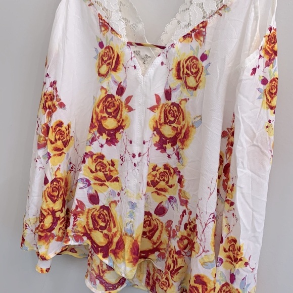 NWT Free People Morning Rose Lace-Trim Camisole - Picture 7 of 8